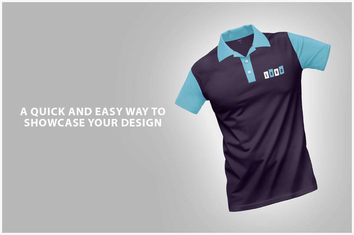 马球T恤服装品牌设计样机 Polo T-Shirt Mockup 样机素材 sucaiwan.com