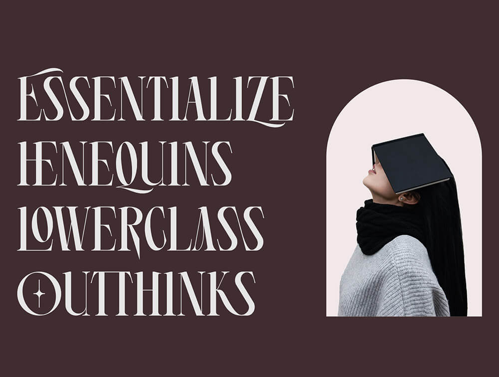 衬线浓缩字体 设计素材 sucaiwan.com