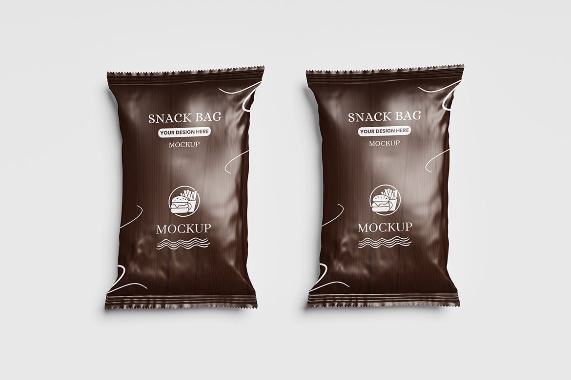 膨化食品零食包装设计样机 Snack Packaging Mockup 样机素材 sucaiwan.com