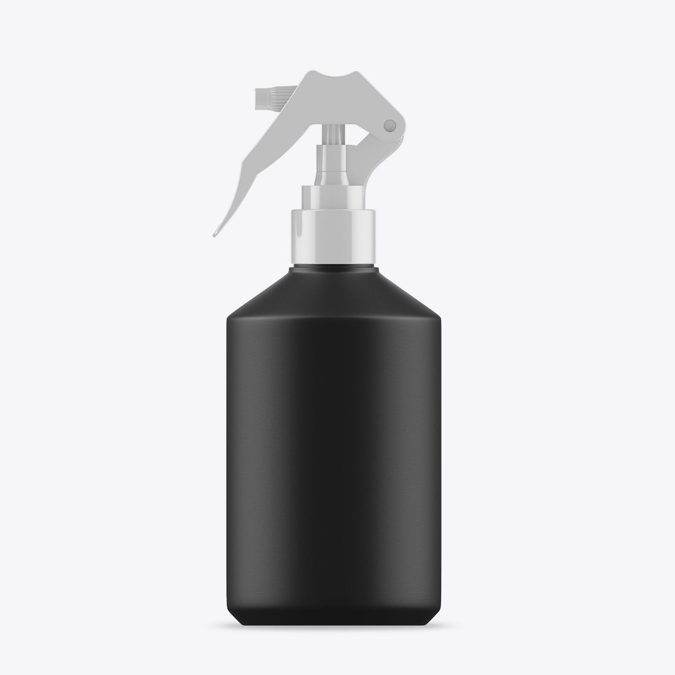 按压喷雾瓶包装设计样机 Metallic Spray Bottle Mockup 样机素材 sucaiwan.com
