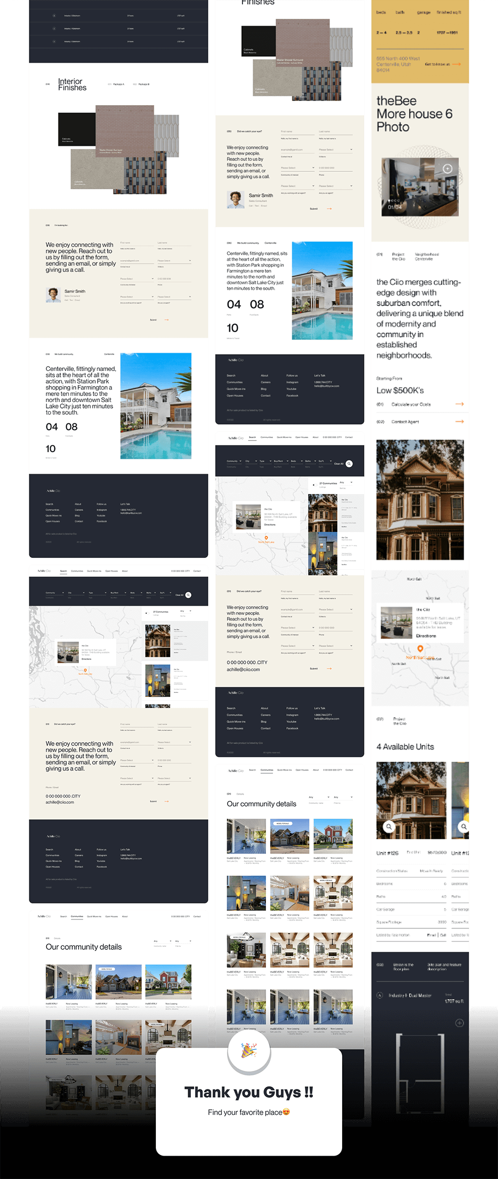 房地产网站响应式UI模板 APP UI sucaiwan.com