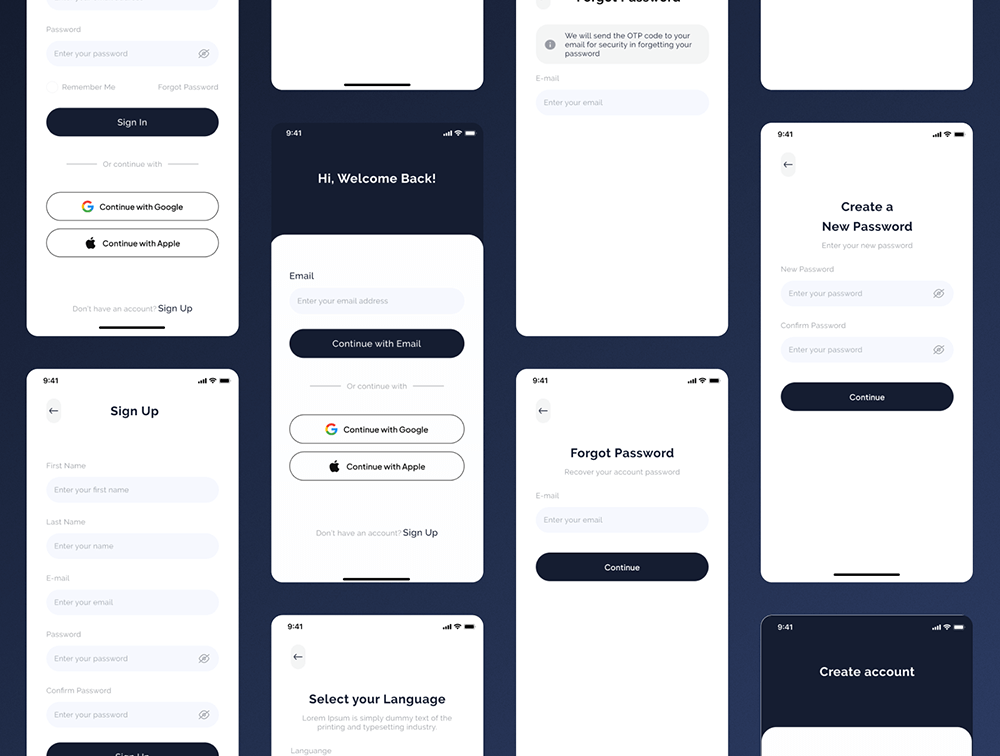房地产App应用程序 UI 套件 APP UI sucaiwan.com