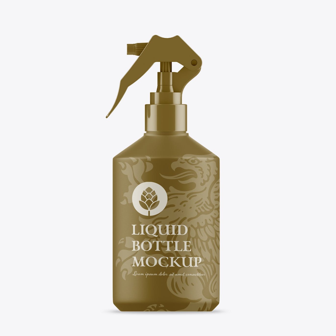按压喷雾瓶包装设计样机 Metallic Spray Bottle Mockup 样机素材 sucaiwan.com