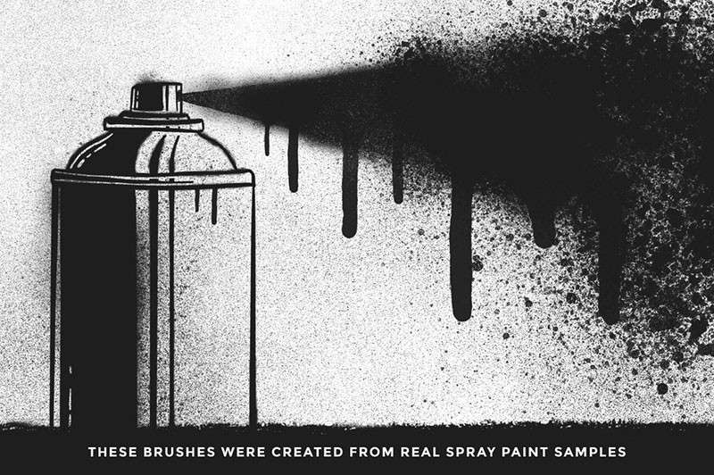 Procreate喷漆艺术笔刷套装 笔刷资源 sucaiwan.com