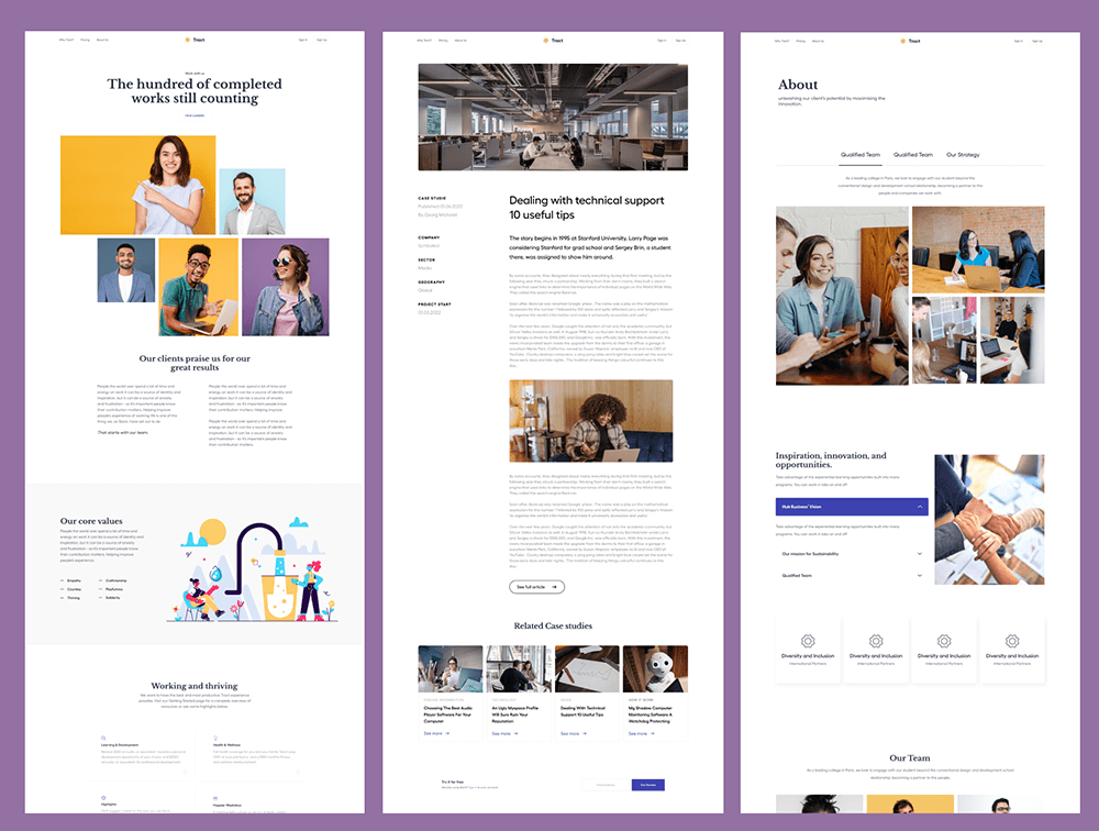 社交和企业领域网站UI模板 APP UI sucaiwan.com