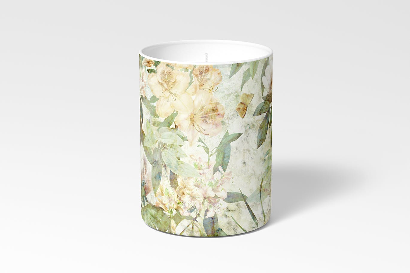 古老壁画花卉图案素材 Old Fresco Flowers 图片素材 sucaiwan.com