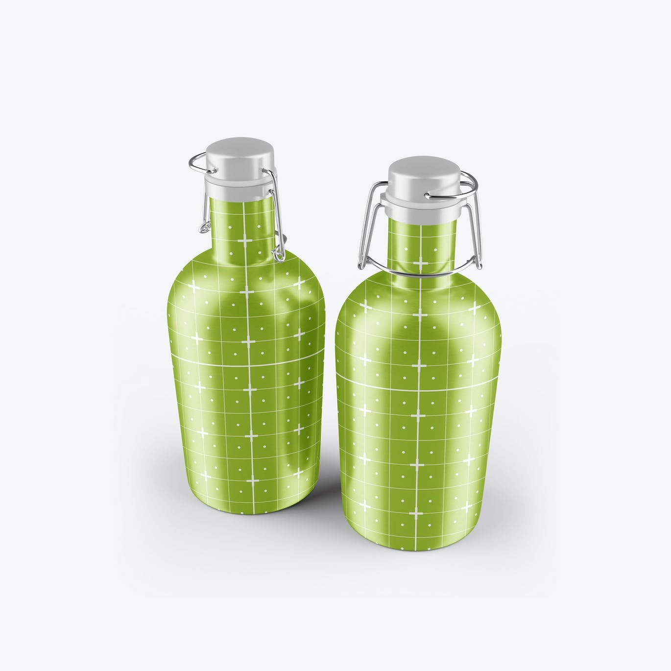 金属保温瓶外观设计样机 Metallic Thermo Bottle Mockup 样机素材 sucaiwan.com