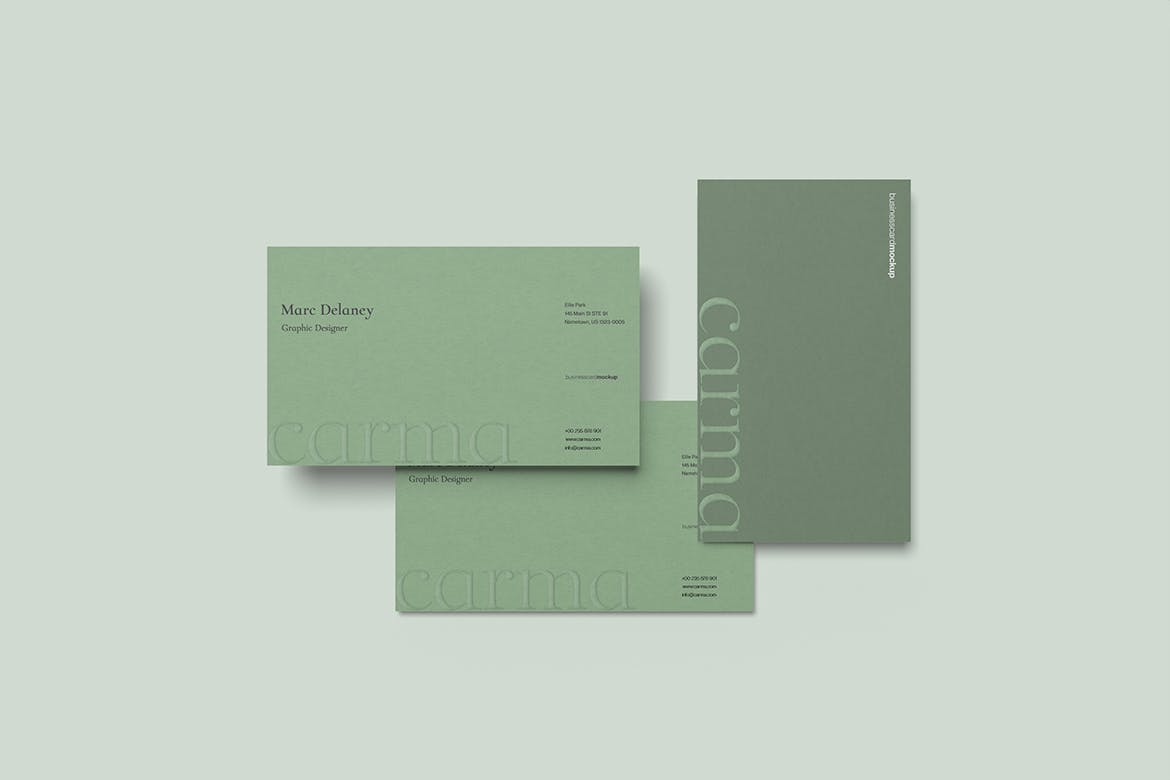 印刷名片品牌VI样机 Business Card Mockup 样机素材 sucaiwan.com