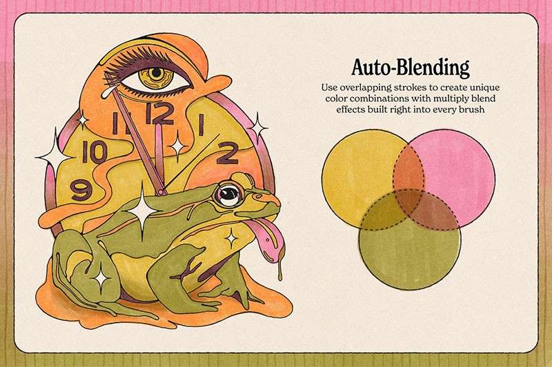 COPIC马克笔插画PS手绘笔刷 笔刷资源 sucaiwan.com