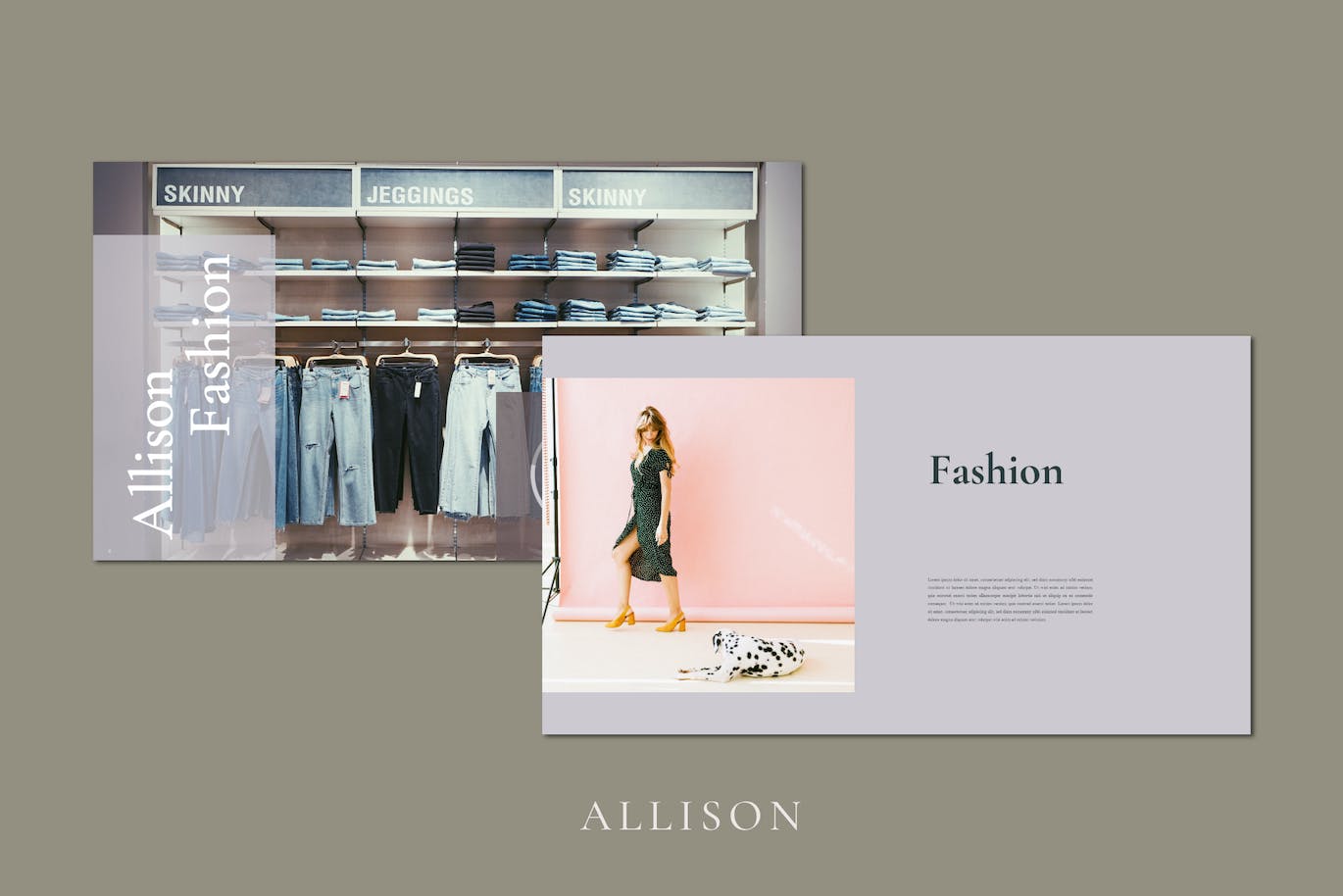 Lookbook杂志布局精美PowerPoint演示文稿模板 Allison Lookbook Powerpoint Template 幻灯图表 sucaiwan.com
