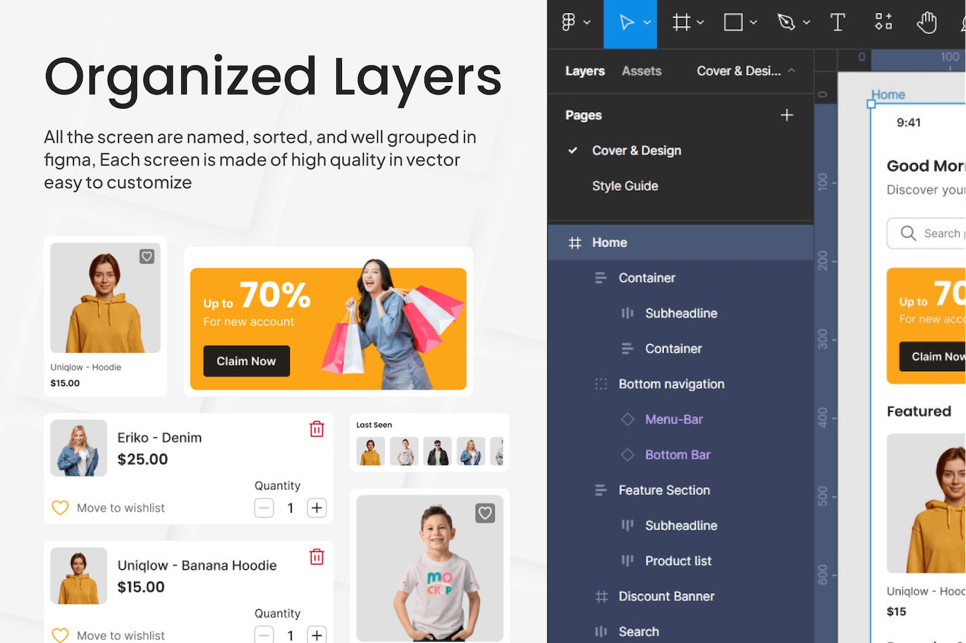 服装电子商务移动应用 UI 套件 Shopie – E-Commerce Mobile App UI Kit APP UI sucaiwan.com