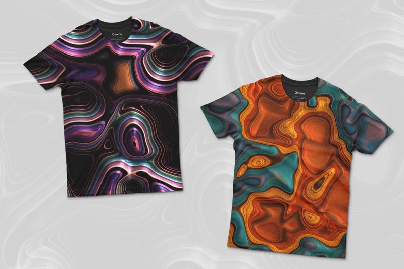 未来主义金属表面动态旋涡3D抽象纹理素材合辑 Meld: Glossy Abstract 3D Textures 图片素材 sucaiwan.com