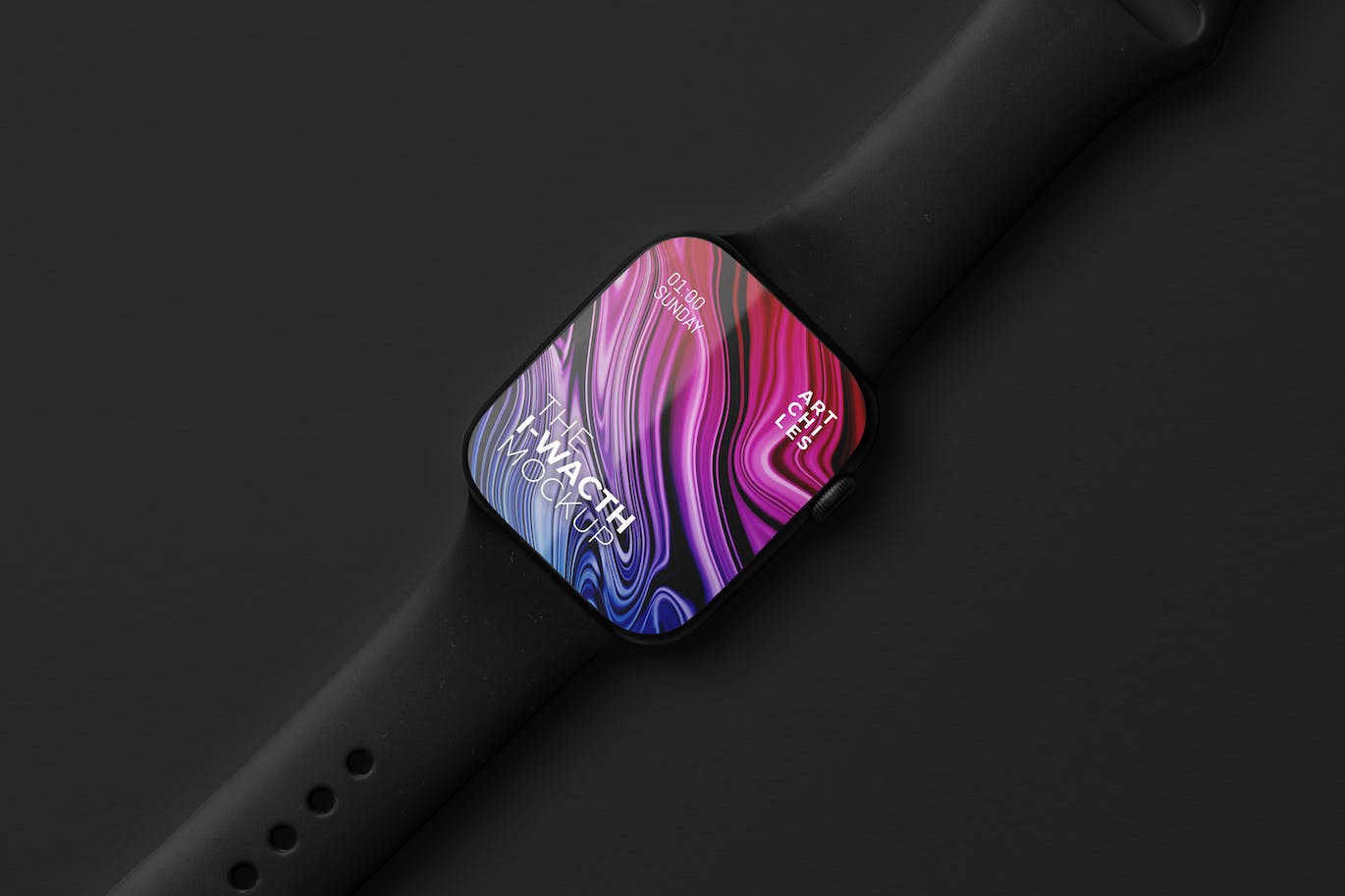 苹果Watch手表UI展示样机 Watch Mockup 样机素材 sucaiwan.com
