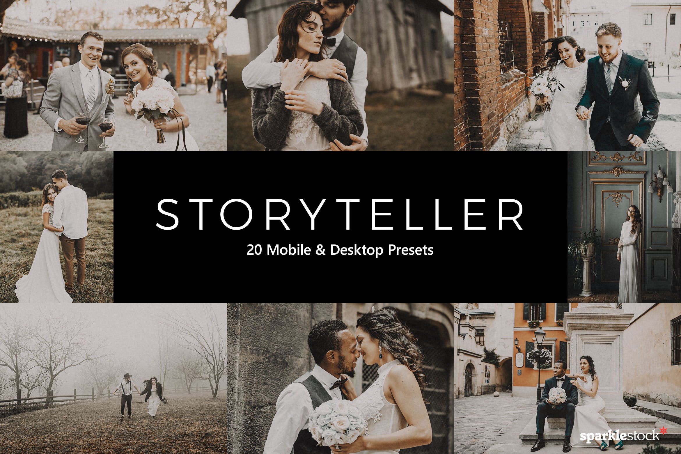20款复古婚礼照片滤镜LR预设+LUT预设 20 Storyteller Lightroom Presets & LUTs 插件预设 第1张-素材湾丨精选海外优质设计素材资源 20款复古婚礼照片滤镜LR预设+LUT预设 20 Storyteller Lightroom Presets & LUTs 插件预设 sucaiwan.com