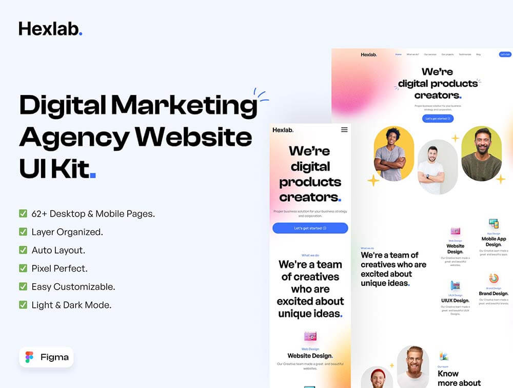 数字营销代理网站UI套件 APP UI sucaiwan.com