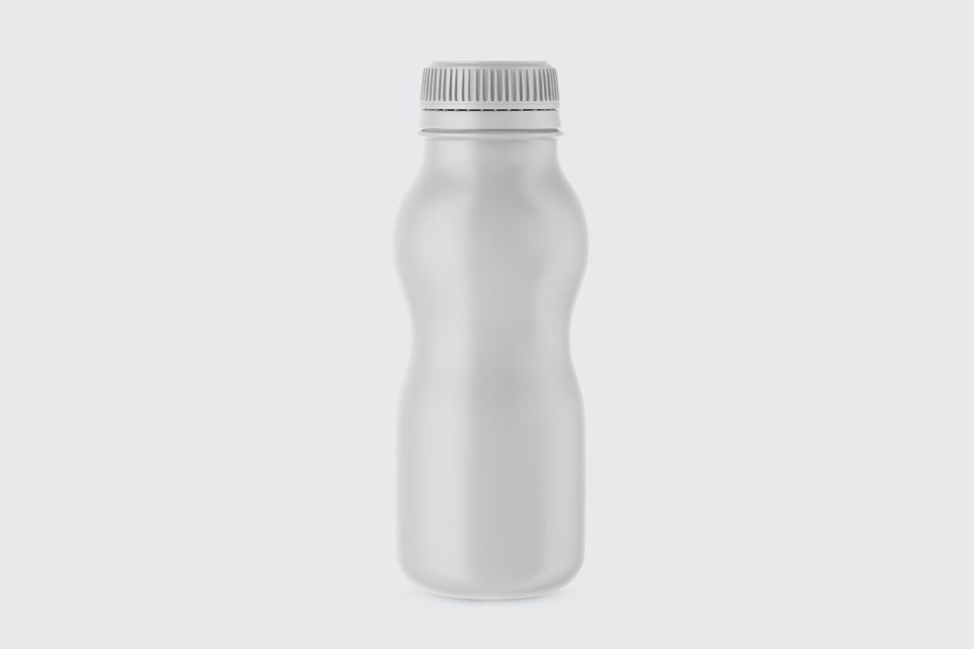哑光酸奶瓶包装设计样机 Matte Yogurt Bottle Mockup 样机素材 sucaiwan.com