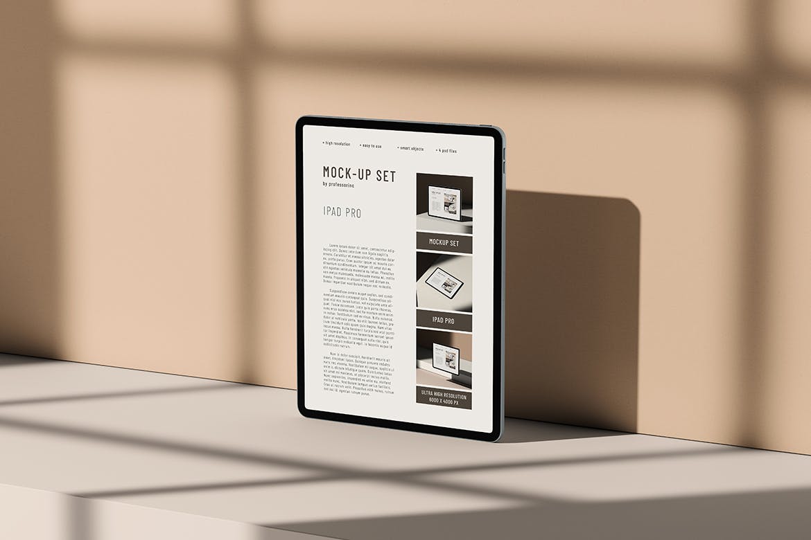 苹果平板电脑iPad Pro样机集 iPad Pro Mockup Set 样机素材 sucaiwan.com