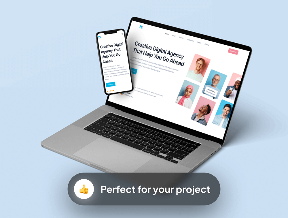 高级数字代理网站Web模板 APP UI sucaiwan.com