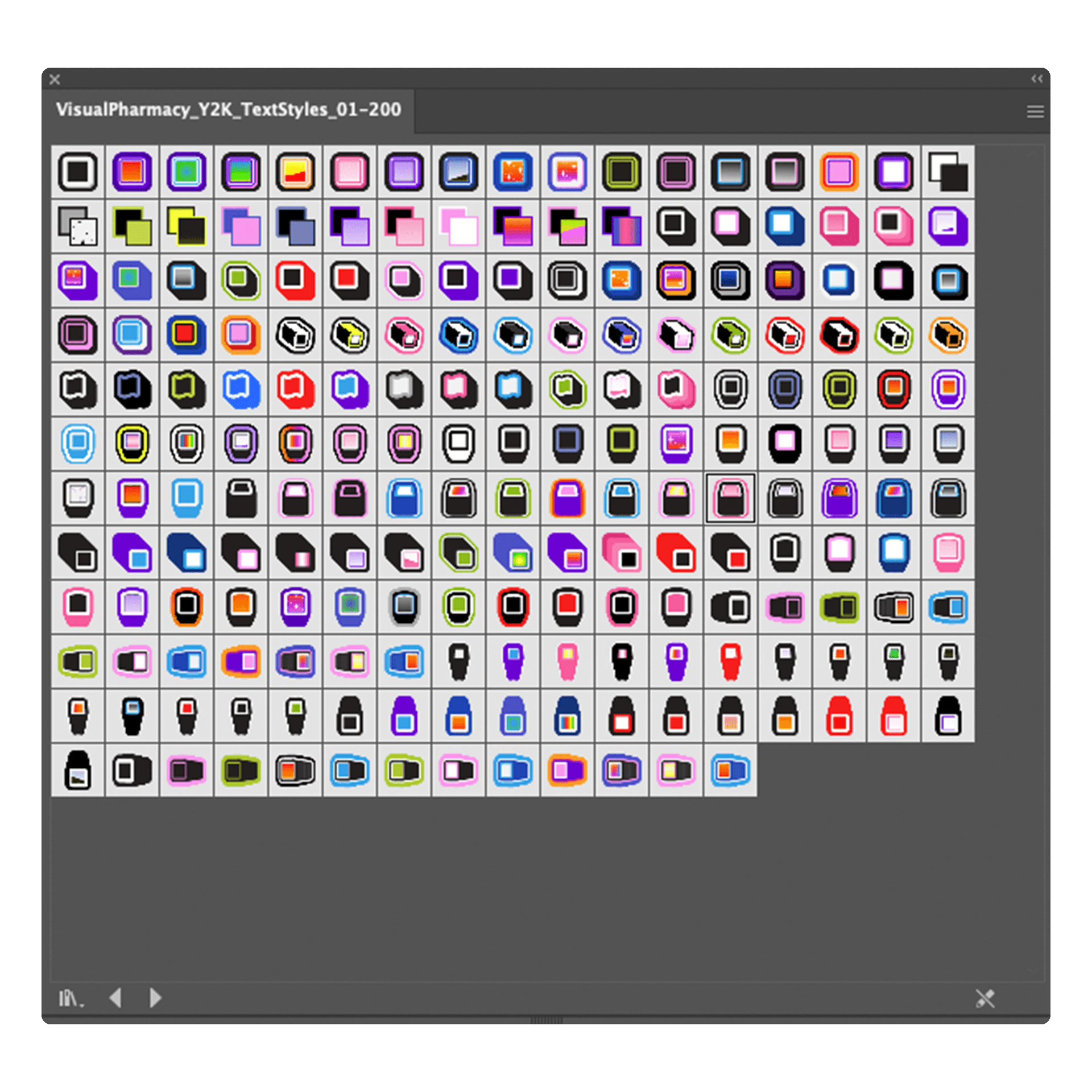 200+Y2K千禧游戏复古风立体字体特效样式AI矢量模板 Y2K GRAPHIC TEXT STYLES 设计素材 第2张-素材湾丨精选海外优质设计素材资源 200+Y2K千禧游戏复古风立体字体特效样式AI矢量模板 Y2K GRAPHIC TEXT STYLES 设计素材 sucaiwan.com