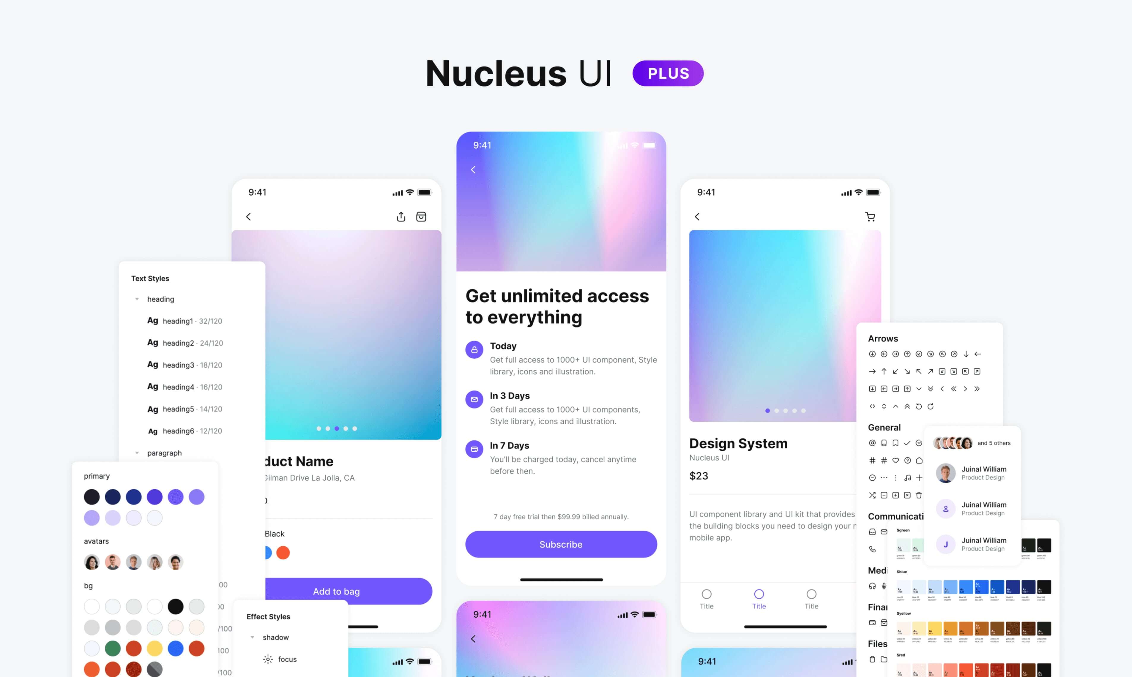 多合一Figma UI套件+设计系统 APP UI sucaiwan.com