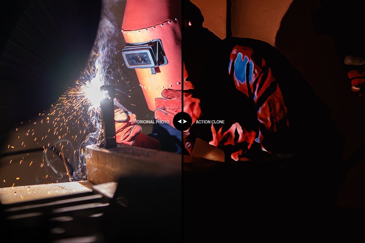 平滑艺术绘画效果照片处理PS动作 Smooth Art Painting Photoshop Action 插件预设 sucaiwan.com