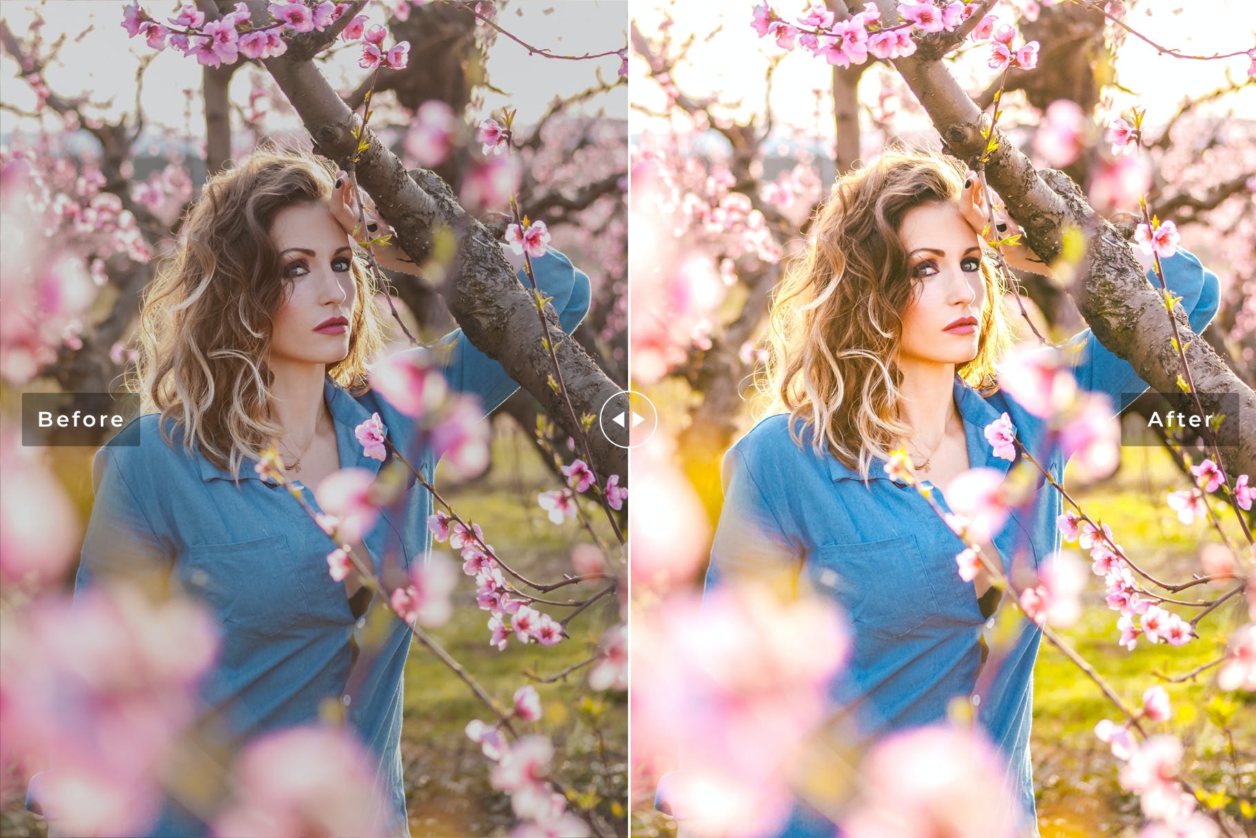 柔和春季玫瑰色滤镜后期处理lightroom预设 Spring Kiss Mobile & Desktop Lightroom Presets 插件预设 第2张-素材湾丨精选海外优质设计素材资源 柔和春季玫瑰色滤镜后期处理lightroom预设 Spring Kiss Mobile & Desktop Lightroom Presets 插件预设 sucaiwan.com