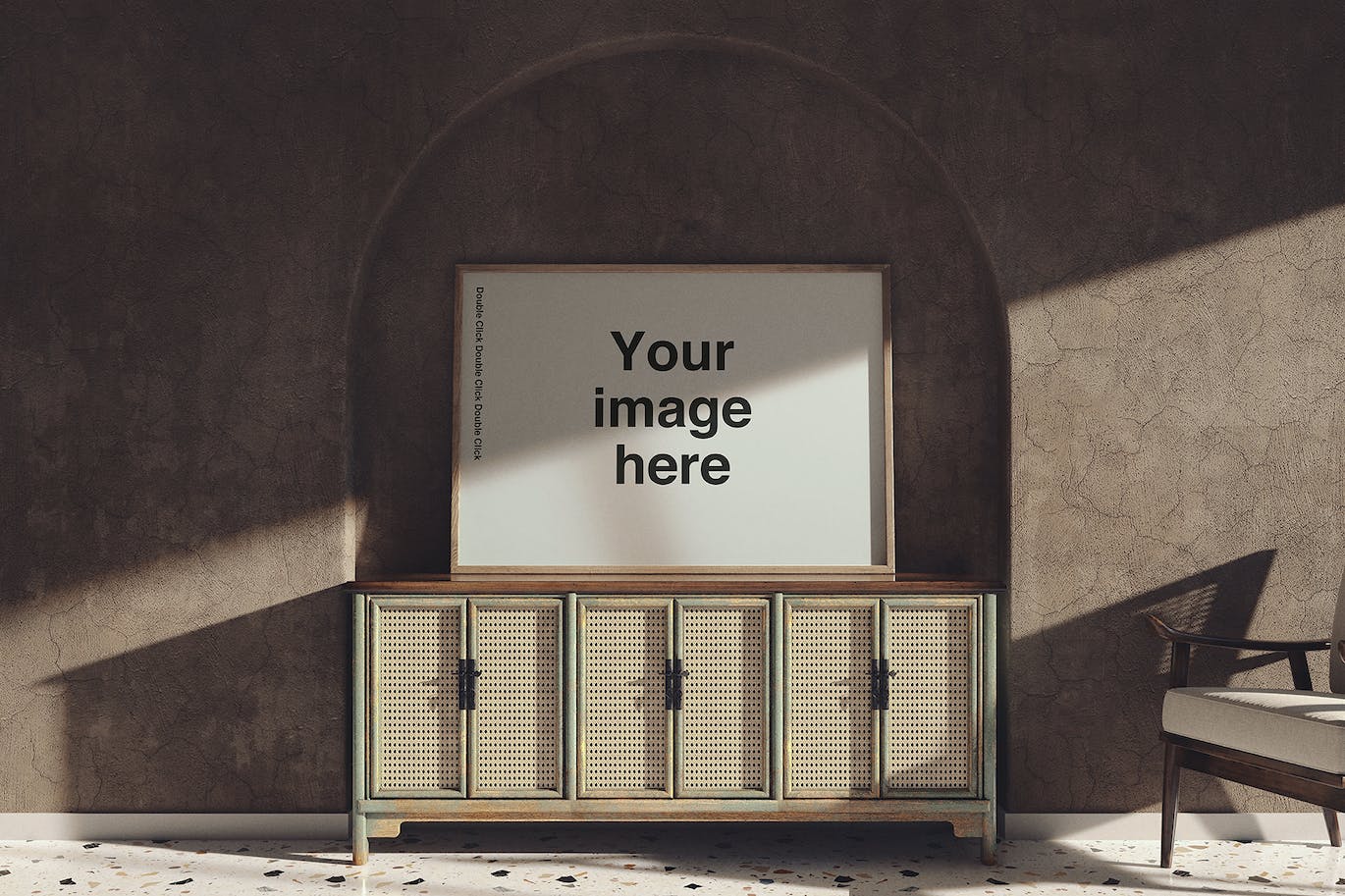 曲线拱门建筑画廊画框作品展示场景样机 Curved Gallery Scene Mockups 样机素材 sucaiwan.com