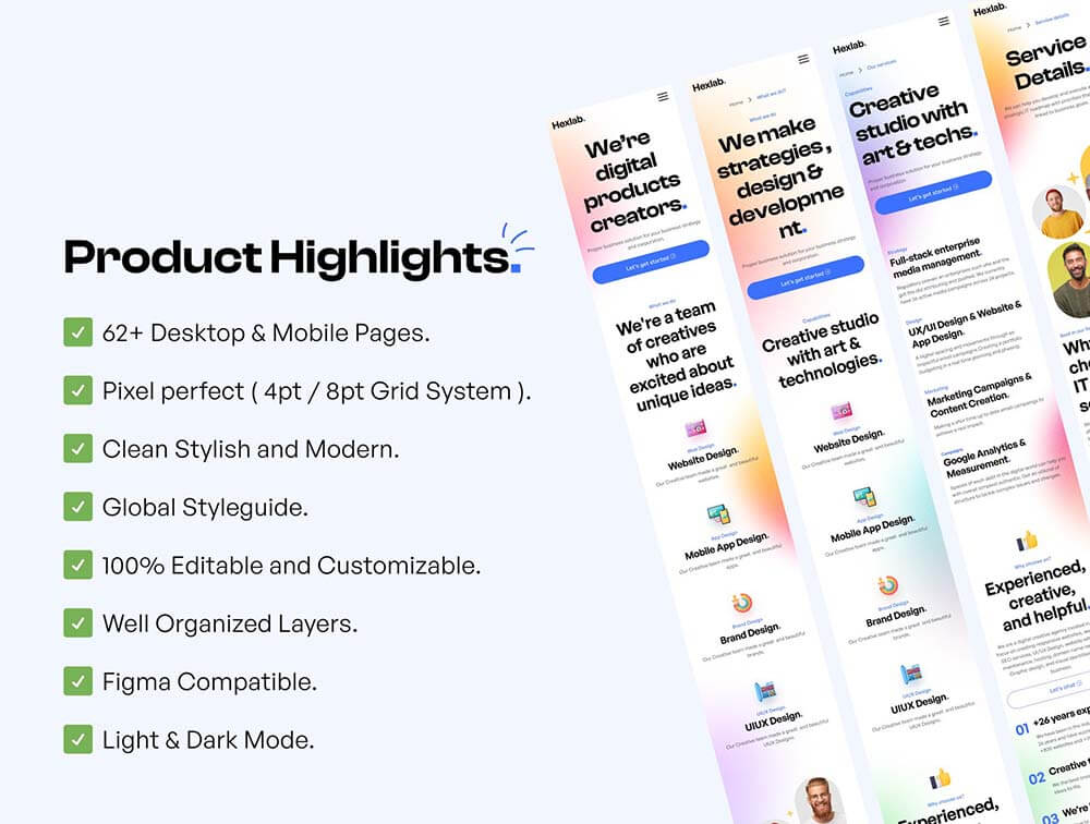 数字营销代理网站UI套件 APP UI sucaiwan.com