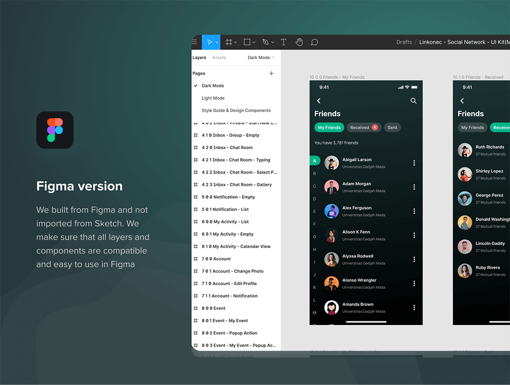学生社交网络和在线课堂移动应用程序UI套件 APP UI sucaiwan.com
