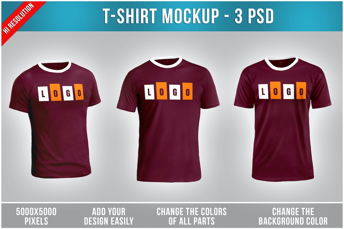 夏季T恤服装设计样机 T-Shirt Mockup 样机素材 sucaiwan.com