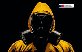 矢量绘画效果照片处理PS动作 Vector Draw Photoshop Action
