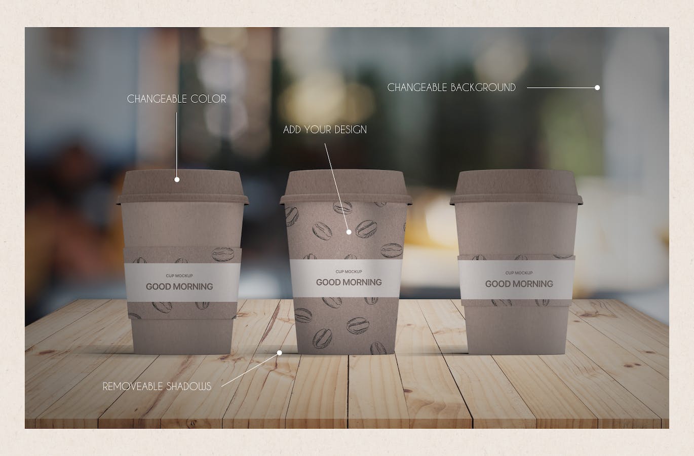 纸杯咖啡杯设计样机 Paper Cup Mockups 样机素材 sucaiwan.com