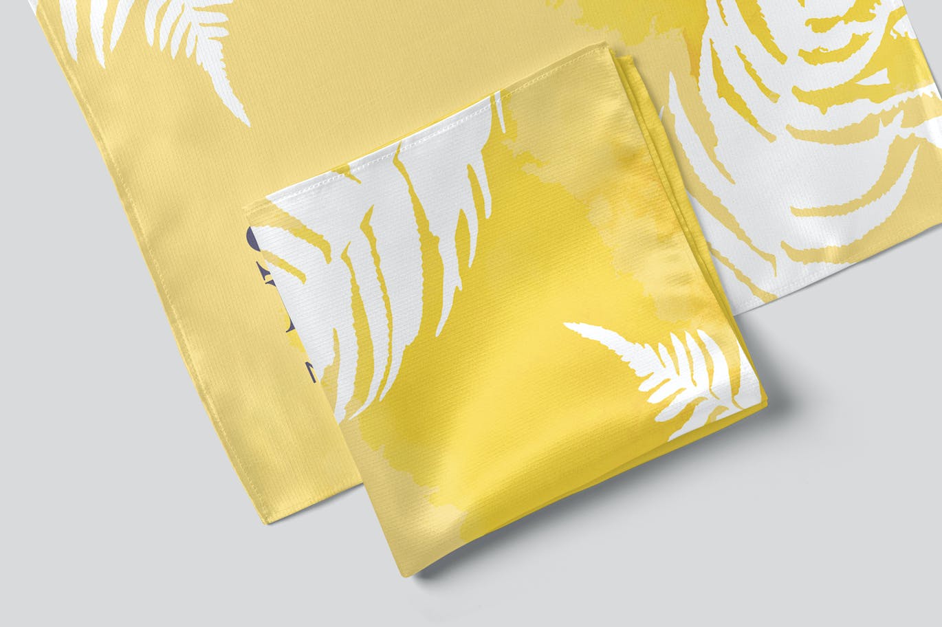 丝绸餐巾设计样机 Silk Napkin Mockups 样机素材 sucaiwan.com