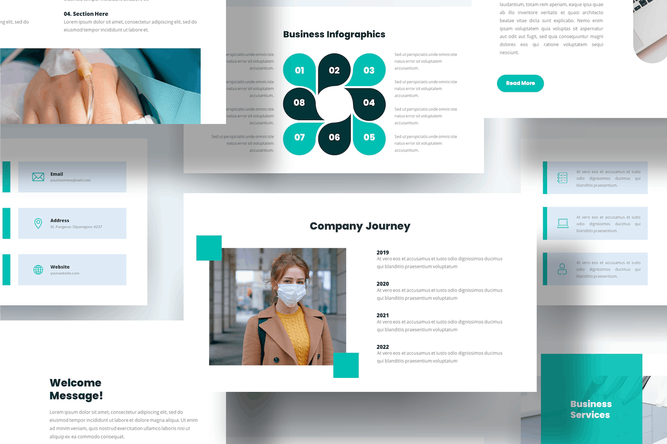 医疗医学Keynote幻灯片模板 Pharma – Medical Keynote Template 幻灯图表 sucaiwan.com