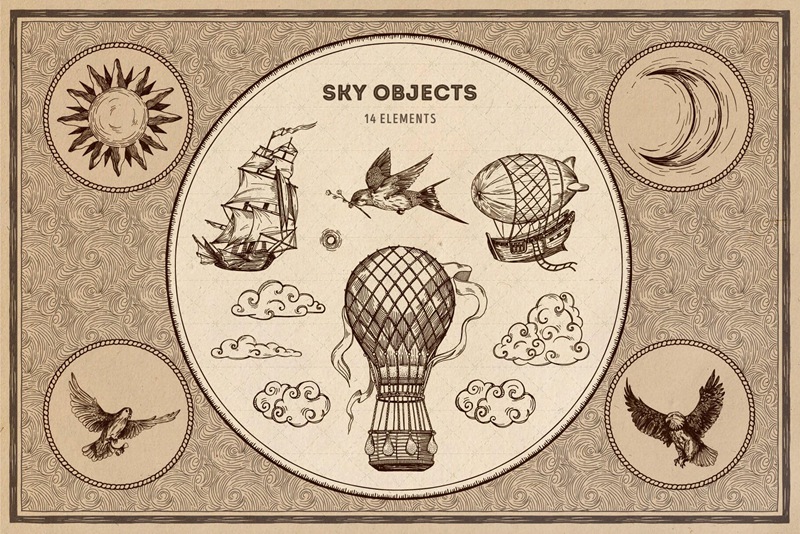 老式复古仙境地图山脉数目建筑等航海地图制作工具包Magic Lands: Vintage Map Creator 笔刷资源 第3张-素材湾丨精选海外优质设计素材资源 老式复古仙境地图山脉数目建筑等航海地图制作工具包Magic Lands: Vintage Map Creator 笔刷资源 sucaiwan.com