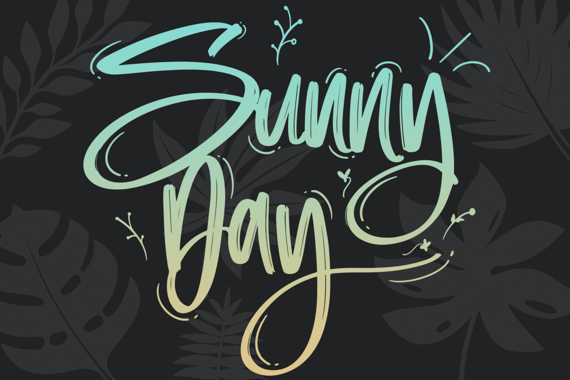 春天叶子元素印章Procreate笔刷 Hello Spring | Stamp Brushes 笔刷资源 sucaiwan.com