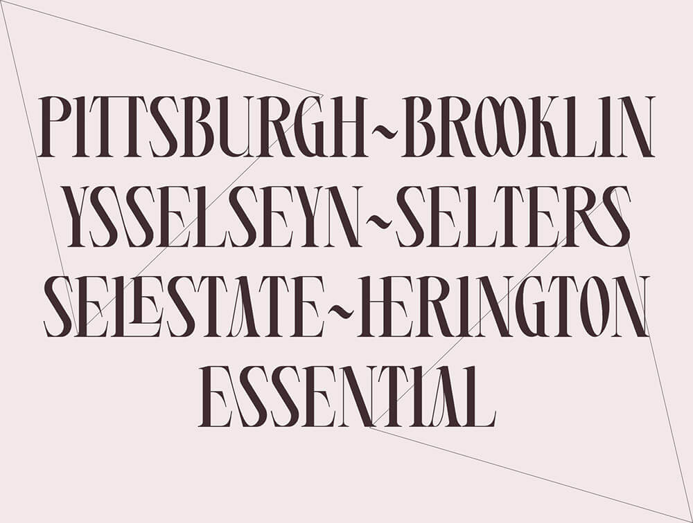 衬线浓缩字体 设计素材 sucaiwan.com