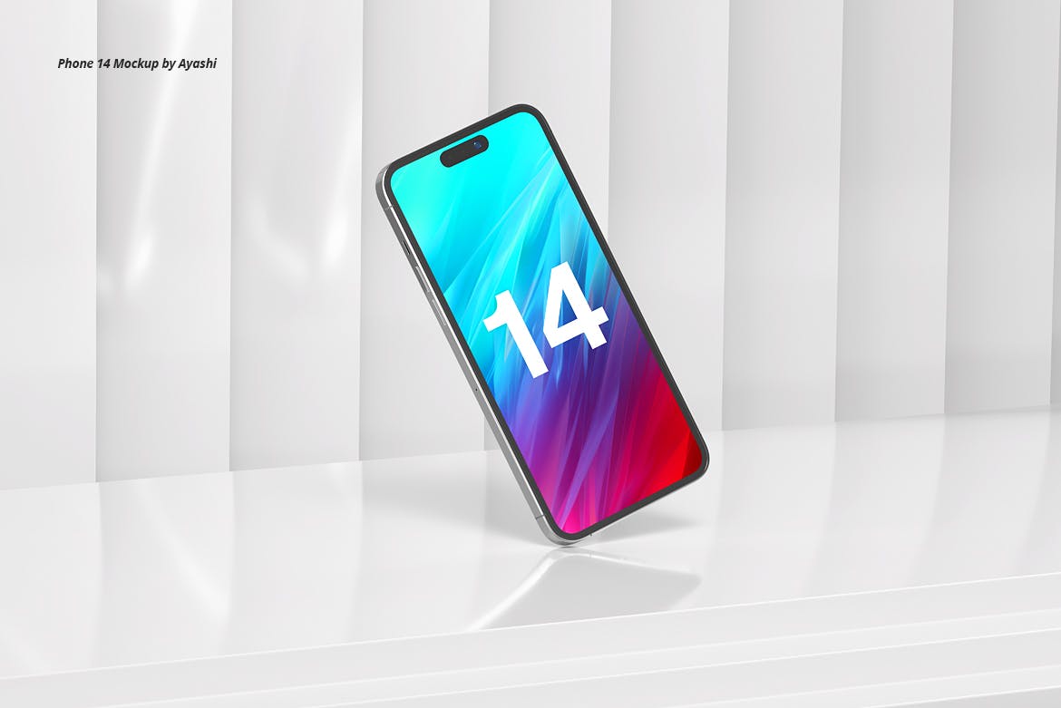 逼真的iPhone14手机样机 iPhone 14 Mockup 样机素材 sucaiwan.com
