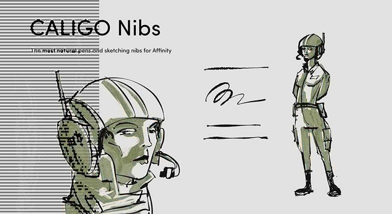 Affinity墨水和速写笔刷套装 笔刷资源 sucaiwan.com