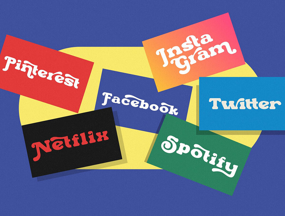 复古风厚实显示字体 设计素材 sucaiwan.com