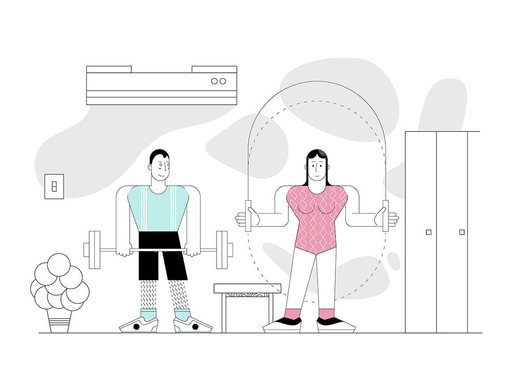 人物生活概念插画 图片素材 sucaiwan.com