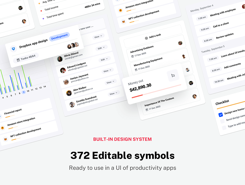 适用于SaaS初创公司的多用途UI套件 APP UI sucaiwan.com