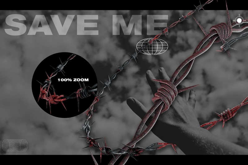 潮流酸性艺术街头服饰设计恐怖铁丝网PS笔刷PNG装饰素材 BARBED WIRE – TEXTURES 笔刷资源 sucaiwan.com