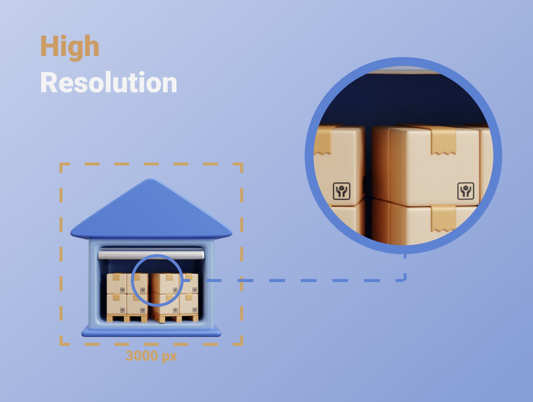 高质量三维渲染电商快递全球物流送货3D插画素材 Delivery Service Icon Illustration 图标素材 sucaiwan.com