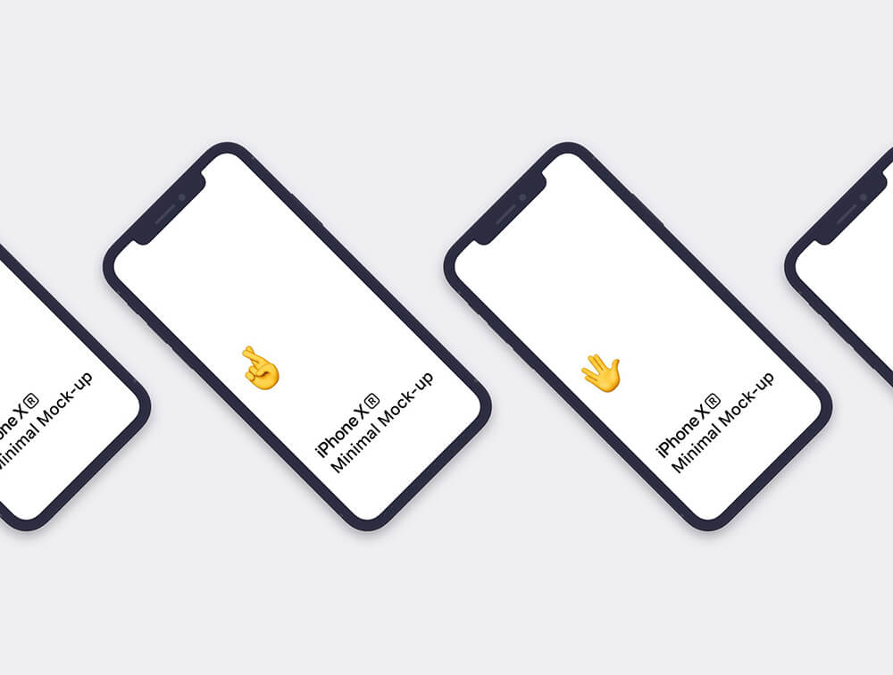 白色极简iPhone Xr手机样机 样机素材 sucaiwan.com