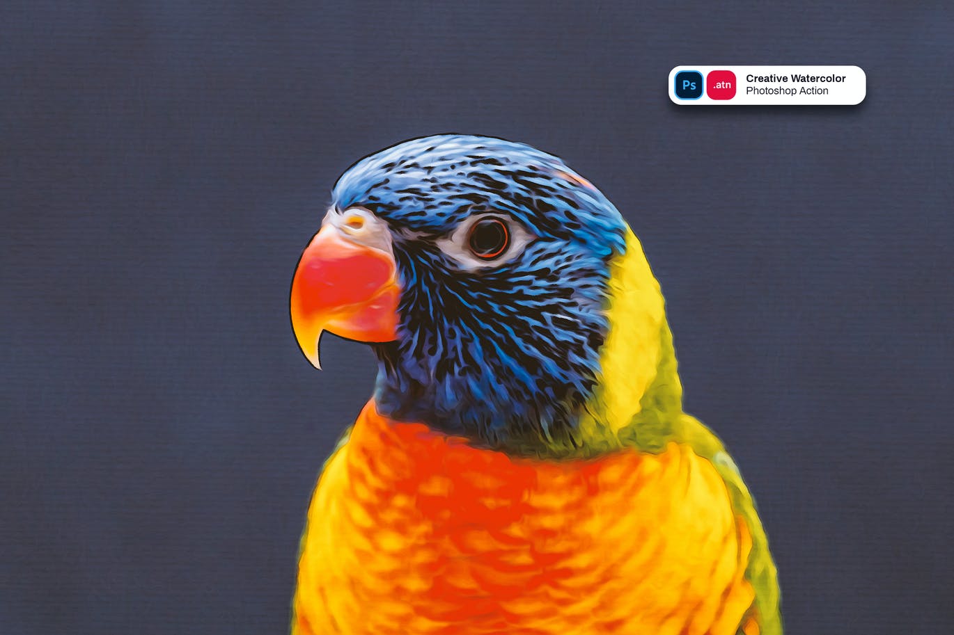 创意水彩画效果照片处理PS动作 Creative Watercolor Painting Photoshop Action 插件预设 sucaiwan.com