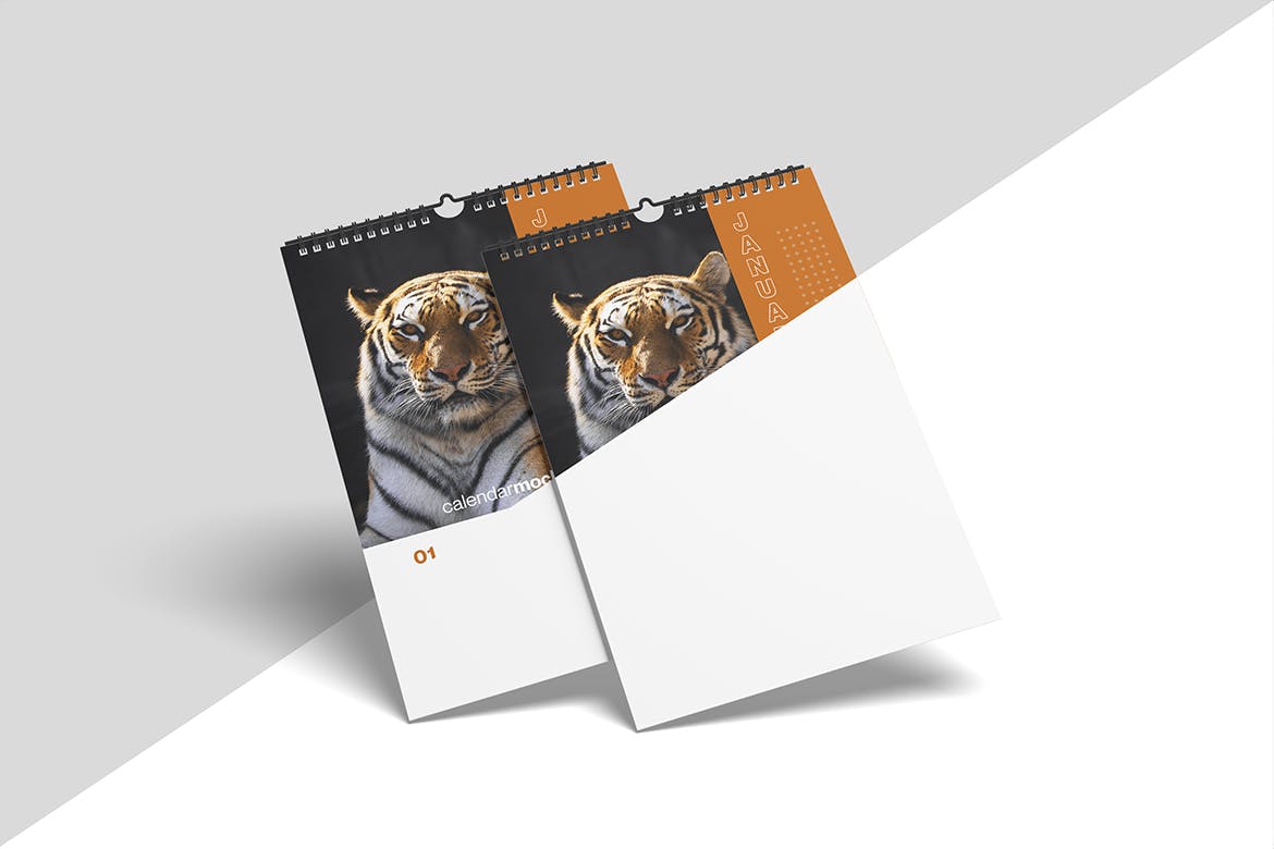 活页挂历日历设计样机 Wall Calendar Mockup 样机素材 sucaiwan.com