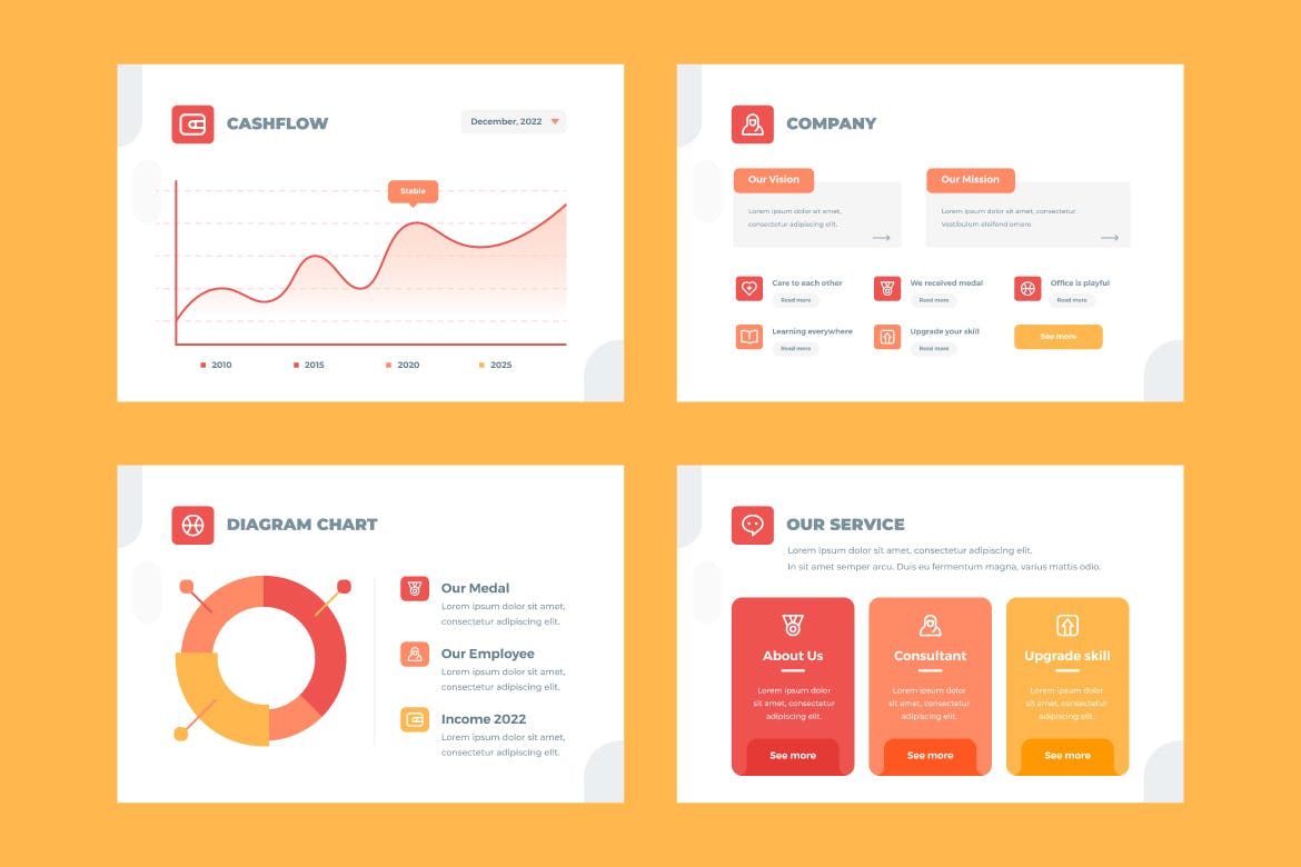 创意业务分析信息图表设计模板 Creative Business Infographic Template 幻灯图表 sucaiwan.com
