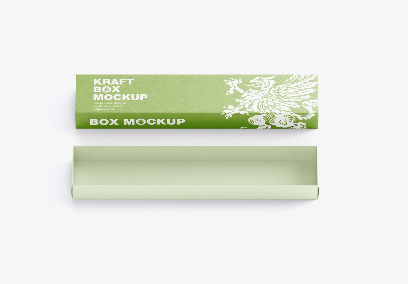 长矩形纸盒设计样机 Slide Colored Box Mockup 样机素材 sucaiwan.com