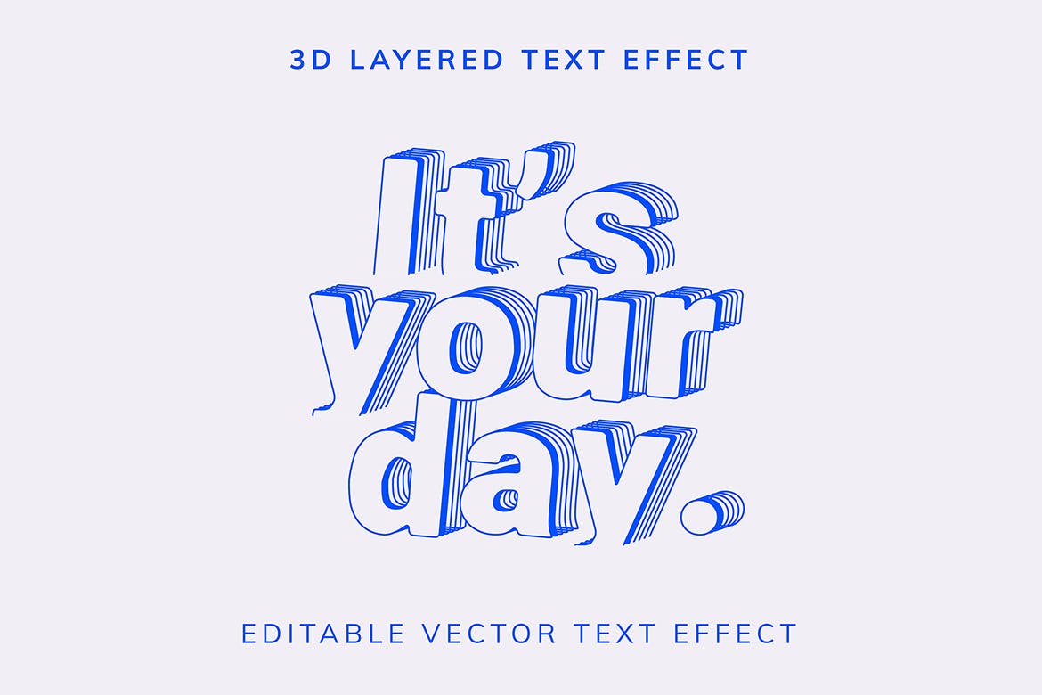 复古未来主义3D文字样式模板 Retro futurism template set 插件预设 sucaiwan.com